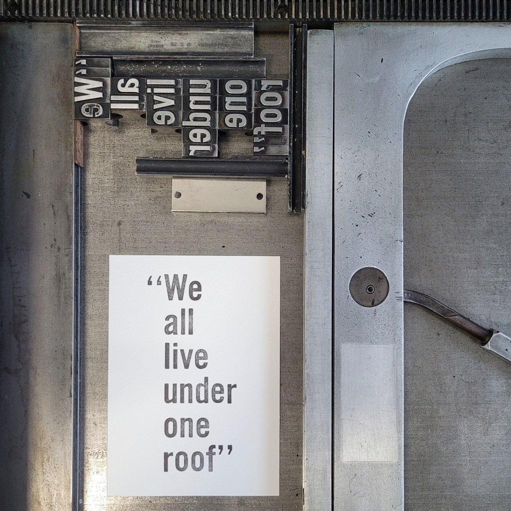 We All Live Under One&nbsp;Roof